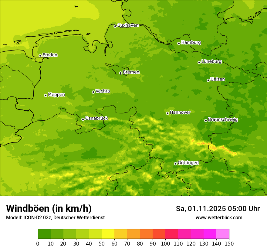 Modellkarten Windgeschwindigkeit Modellkarten Windgeschwindigkeit