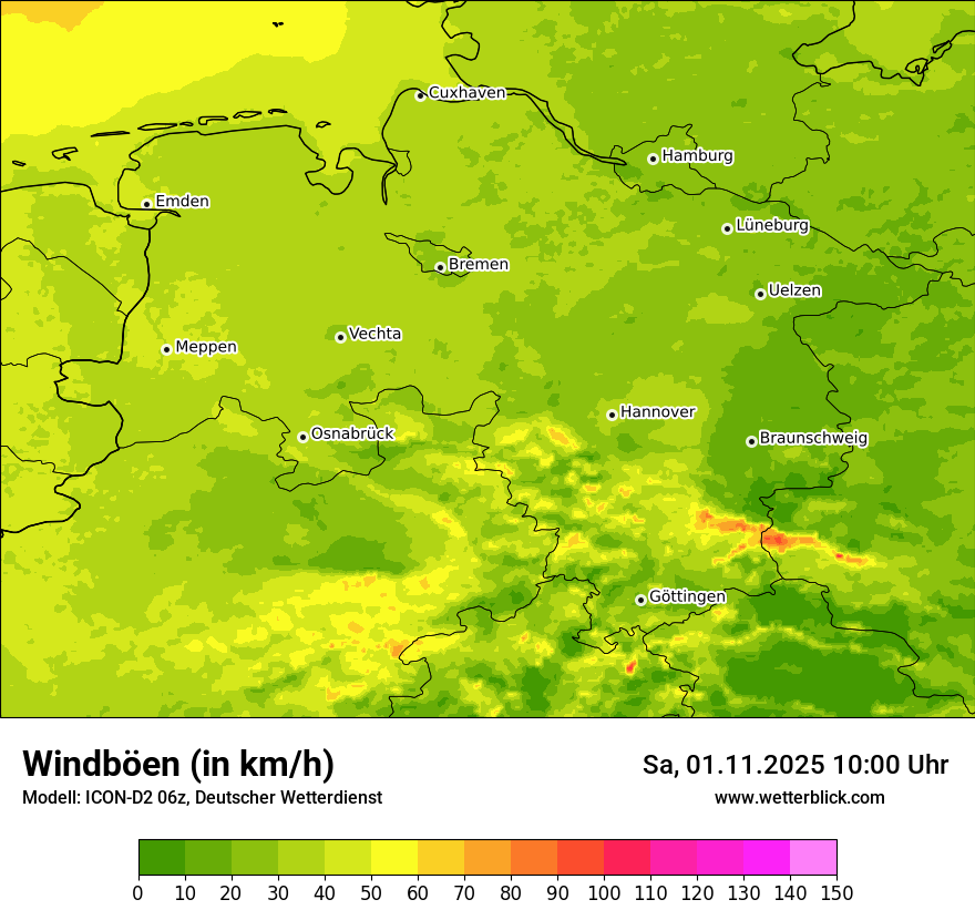 Modellkarten Windgeschwindigkeit Modellkarten Windgeschwindigkeit