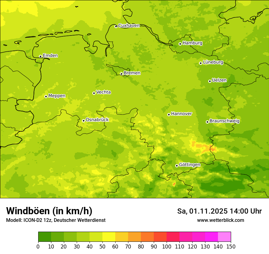 Modellkarten Windgeschwindigkeit Modellkarten Windgeschwindigkeit