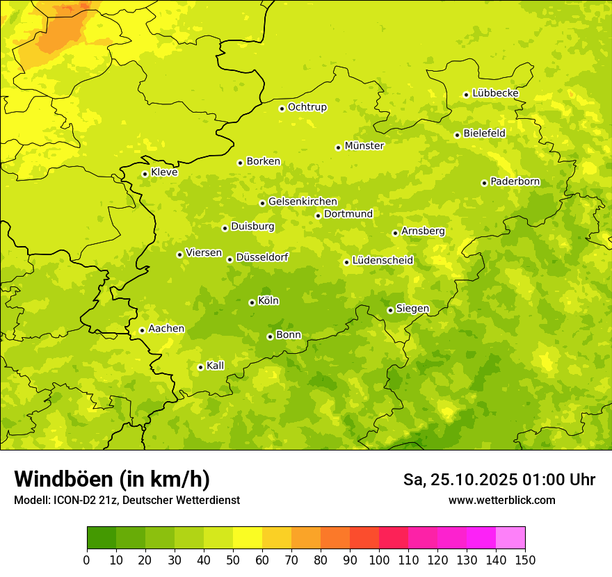 Modellkarten Windgeschwindigkeit Modellkarten Windgeschwindigkeit