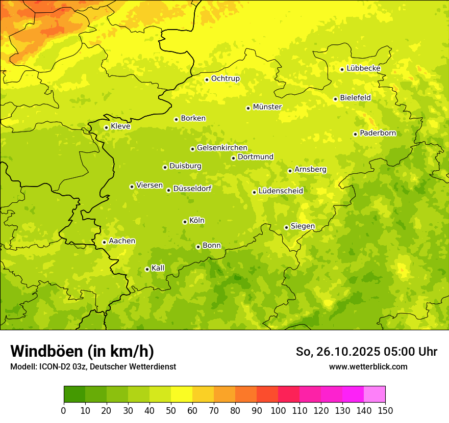Modellkarten Windgeschwindigkeit Modellkarten Windgeschwindigkeit