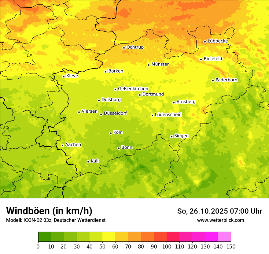 Modellkarten Windgeschwindigkeit Modellkarten Windgeschwindigkeit
