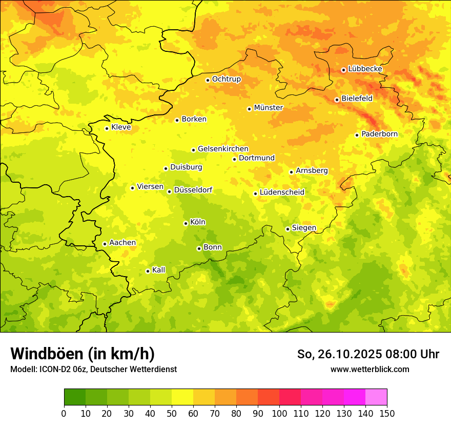 Modellkarten Windgeschwindigkeit Modellkarten Windgeschwindigkeit