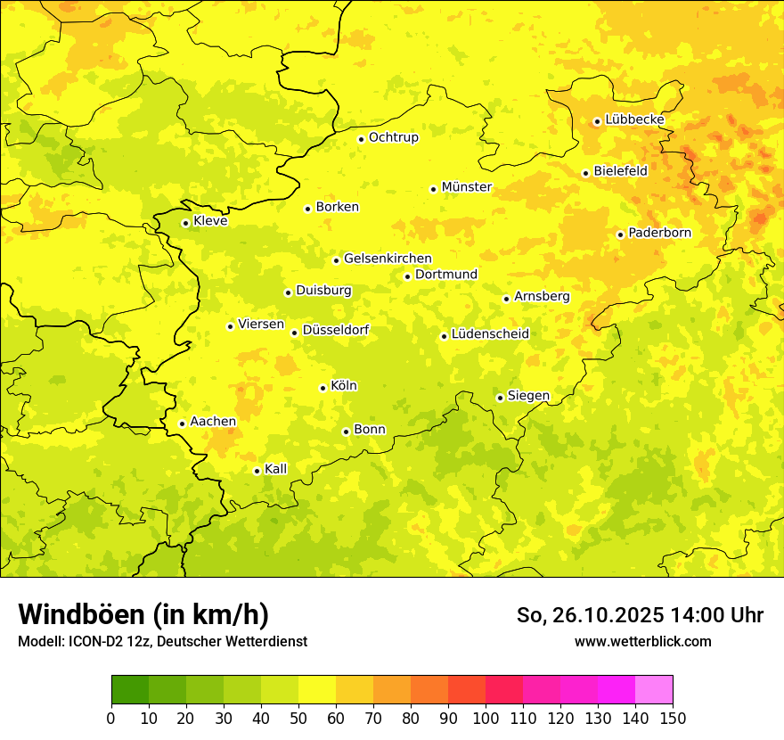 Modellkarten Windgeschwindigkeit Modellkarten Windgeschwindigkeit