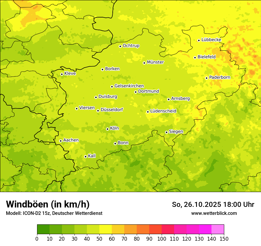 Modellkarten Windgeschwindigkeit Modellkarten Windgeschwindigkeit
