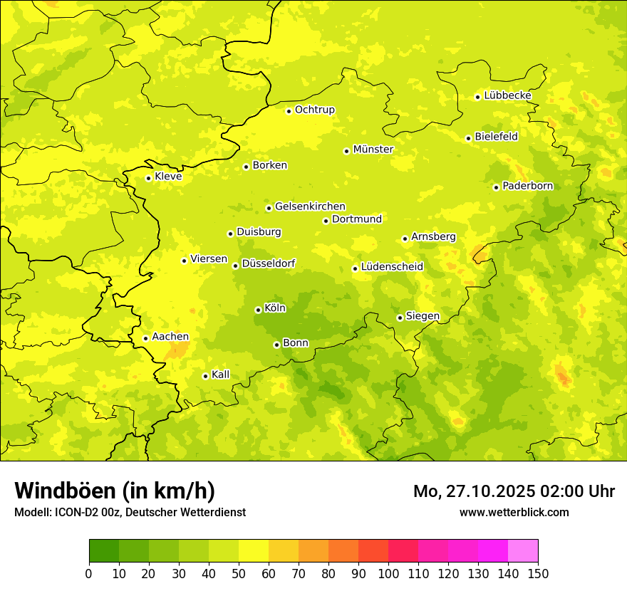 Modellkarten Windgeschwindigkeit Modellkarten Windgeschwindigkeit