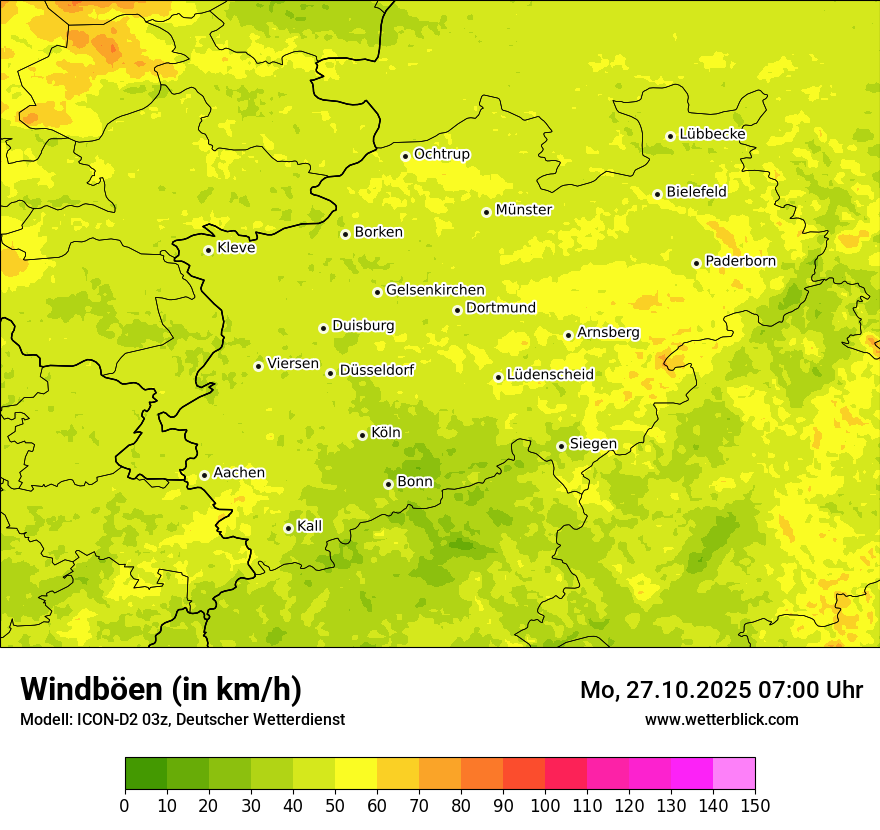 Modellkarten Windgeschwindigkeit Modellkarten Windgeschwindigkeit