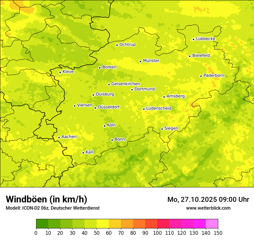 Modellkarten Windgeschwindigkeit Modellkarten Windgeschwindigkeit