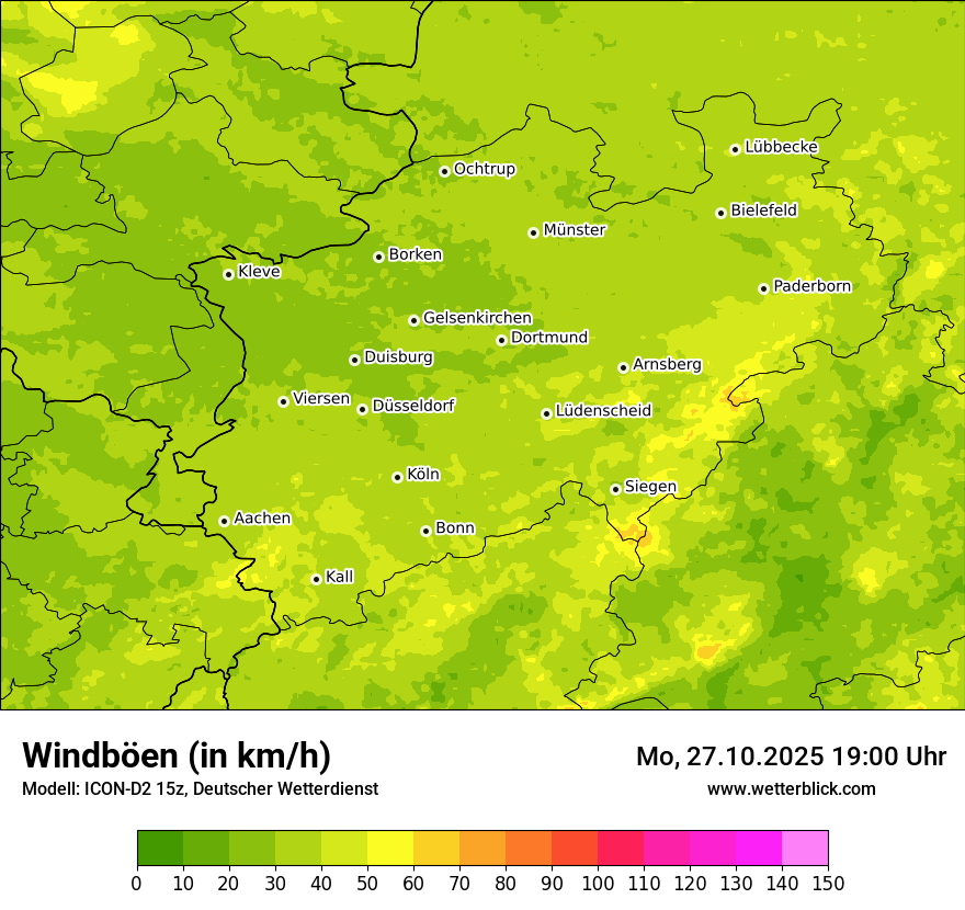 Modellkarten Windgeschwindigkeit Modellkarten Windgeschwindigkeit