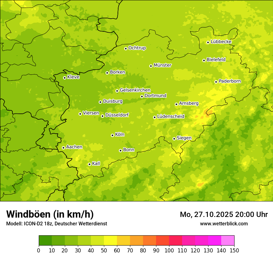 Modellkarten Windgeschwindigkeit Modellkarten Windgeschwindigkeit