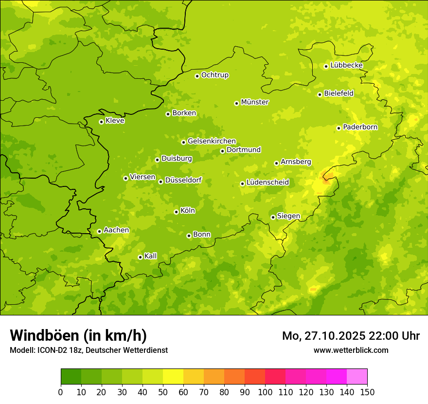 Modellkarten Windgeschwindigkeit Modellkarten Windgeschwindigkeit
