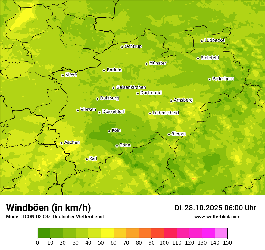 Modellkarten Windgeschwindigkeit Modellkarten Windgeschwindigkeit