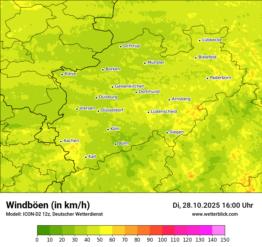 Modellkarten Windgeschwindigkeit Modellkarten Windgeschwindigkeit