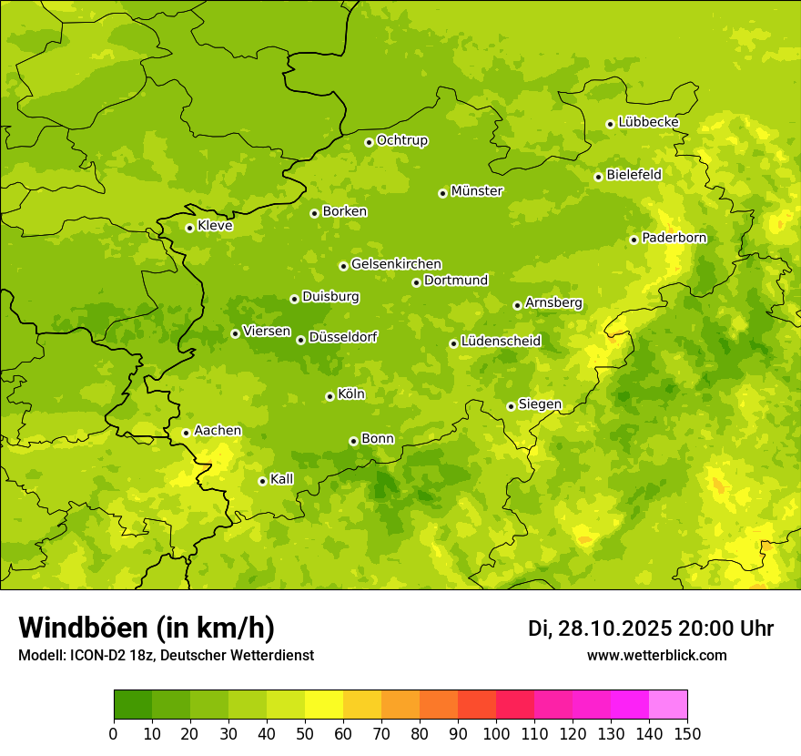 Modellkarten Windgeschwindigkeit Modellkarten Windgeschwindigkeit