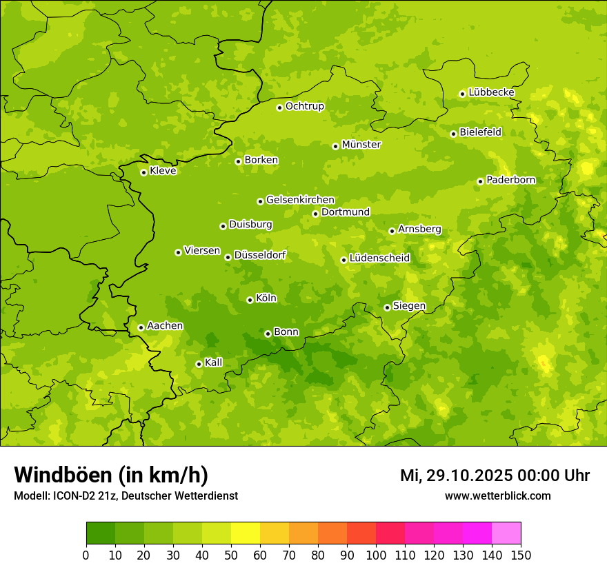 Modellkarten Windgeschwindigkeit Modellkarten Windgeschwindigkeit