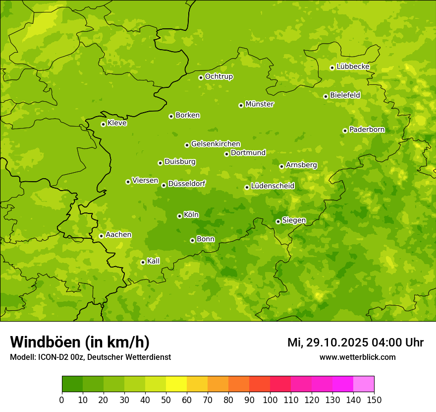 Modellkarten Windgeschwindigkeit Modellkarten Windgeschwindigkeit