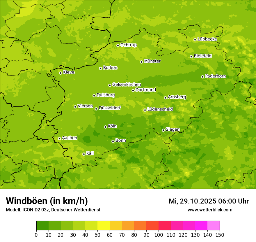 Modellkarten Windgeschwindigkeit Modellkarten Windgeschwindigkeit