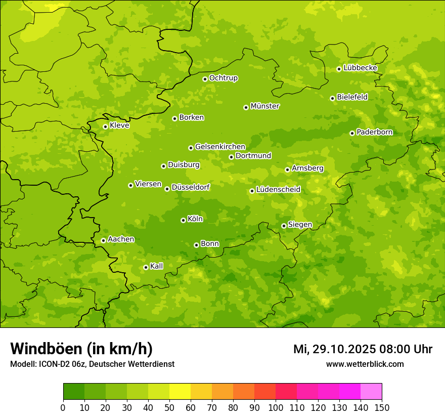 Modellkarten Windgeschwindigkeit Modellkarten Windgeschwindigkeit