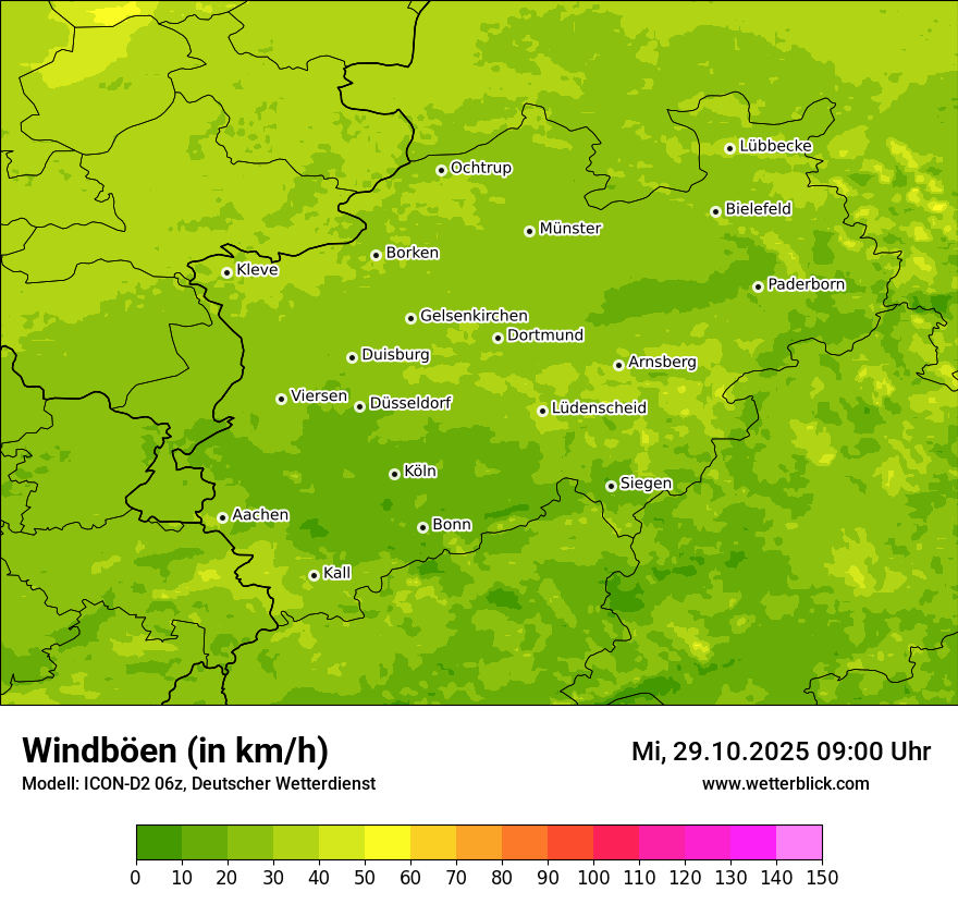 Modellkarten Windgeschwindigkeit Modellkarten Windgeschwindigkeit