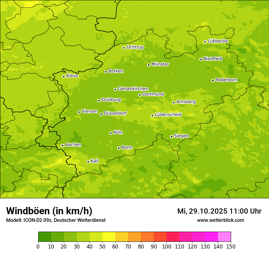 Modellkarten Windgeschwindigkeit Modellkarten Windgeschwindigkeit