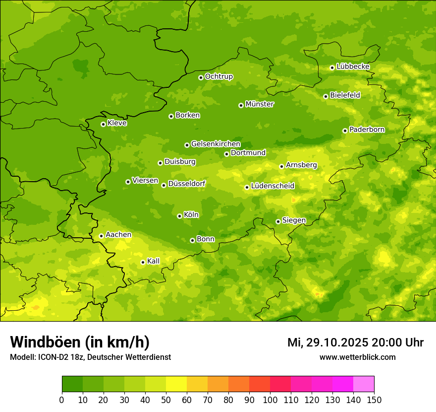 Modellkarten Windgeschwindigkeit Modellkarten Windgeschwindigkeit