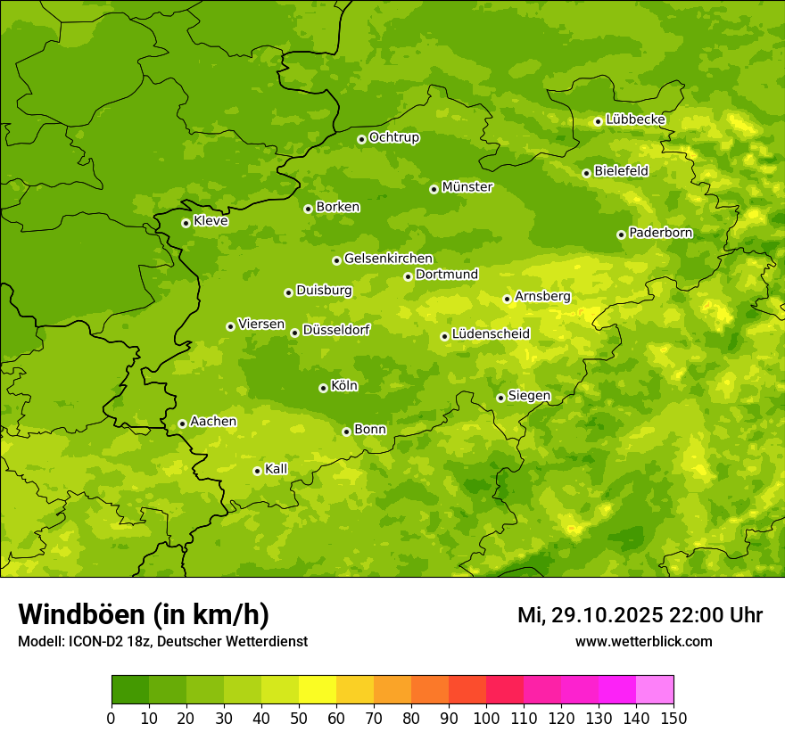 Modellkarten Windgeschwindigkeit Modellkarten Windgeschwindigkeit