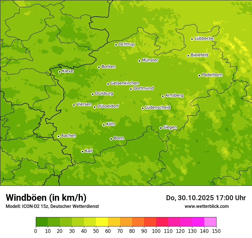 Modellkarten Windgeschwindigkeit Modellkarten Windgeschwindigkeit