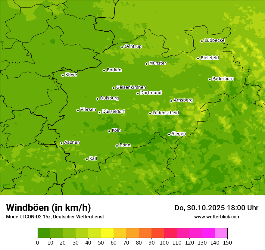 Modellkarten Windgeschwindigkeit Modellkarten Windgeschwindigkeit