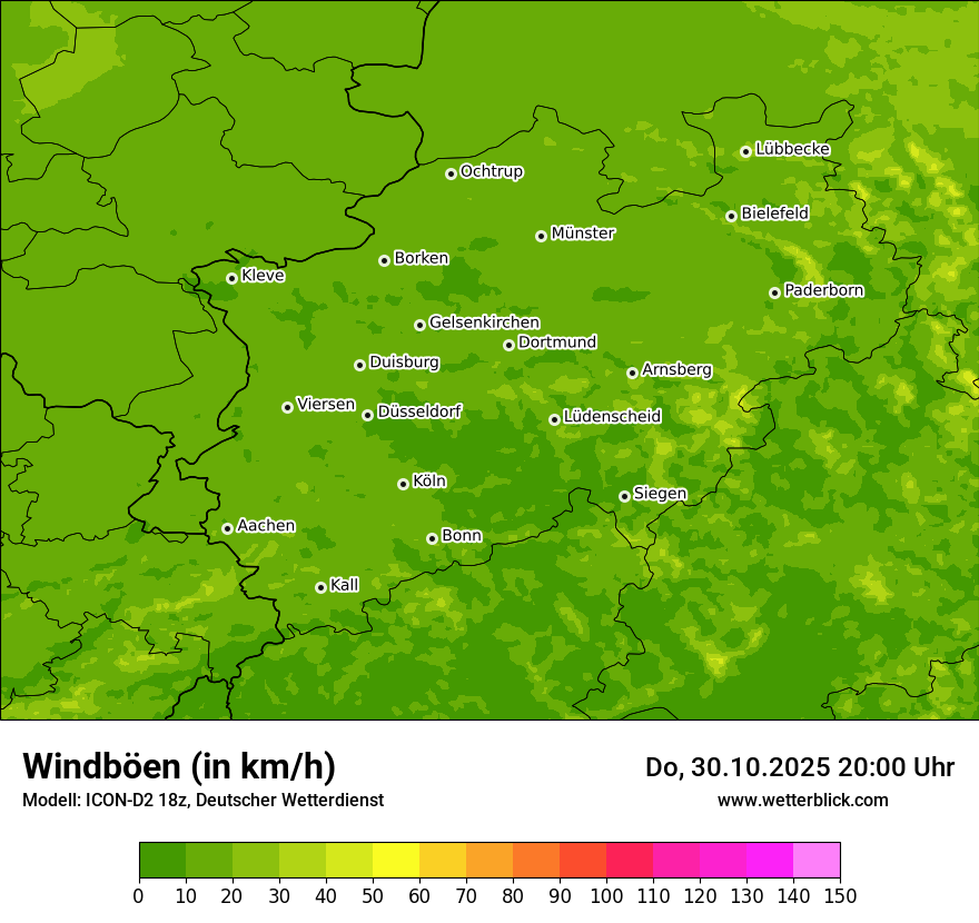 Modellkarten Windgeschwindigkeit Modellkarten Windgeschwindigkeit