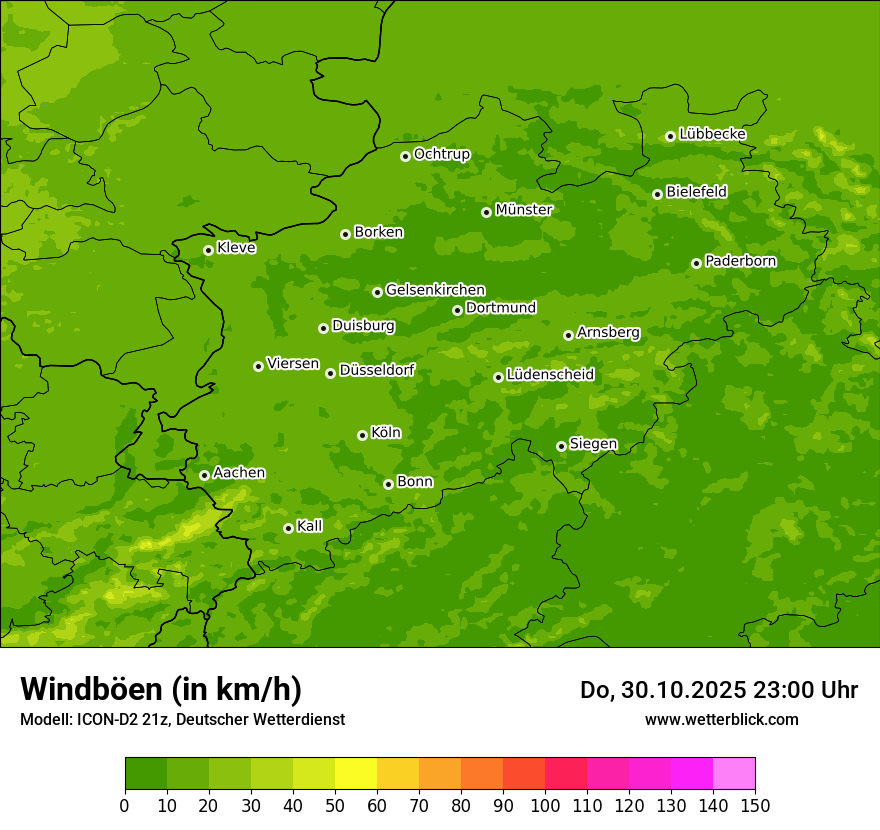 Modellkarten Windgeschwindigkeit Modellkarten Windgeschwindigkeit