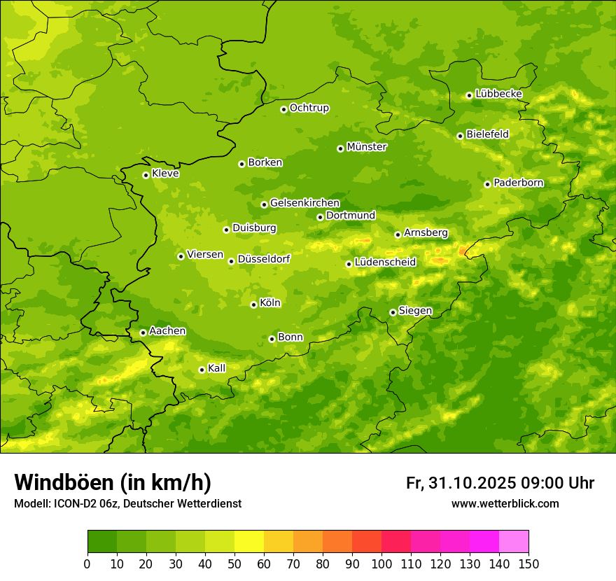 Modellkarten Windgeschwindigkeit Modellkarten Windgeschwindigkeit