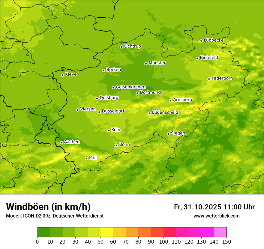 Modellkarten Windgeschwindigkeit Modellkarten Windgeschwindigkeit
