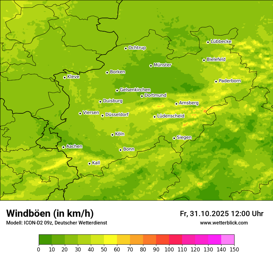 Modellkarten Windgeschwindigkeit Modellkarten Windgeschwindigkeit