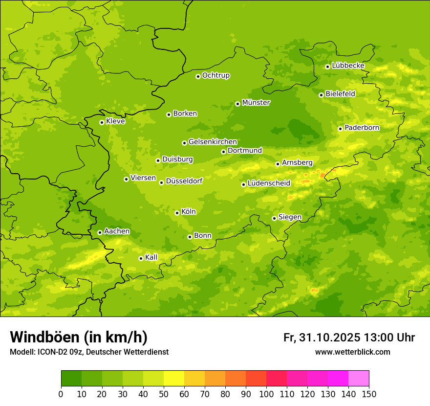 Modellkarten Windgeschwindigkeit Modellkarten Windgeschwindigkeit