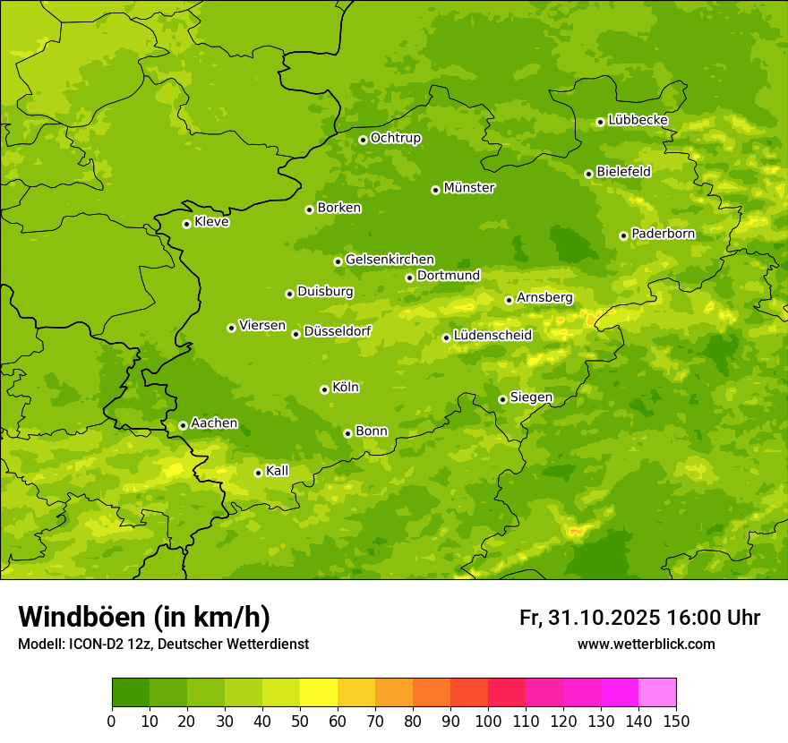 Modellkarten Windgeschwindigkeit Modellkarten Windgeschwindigkeit