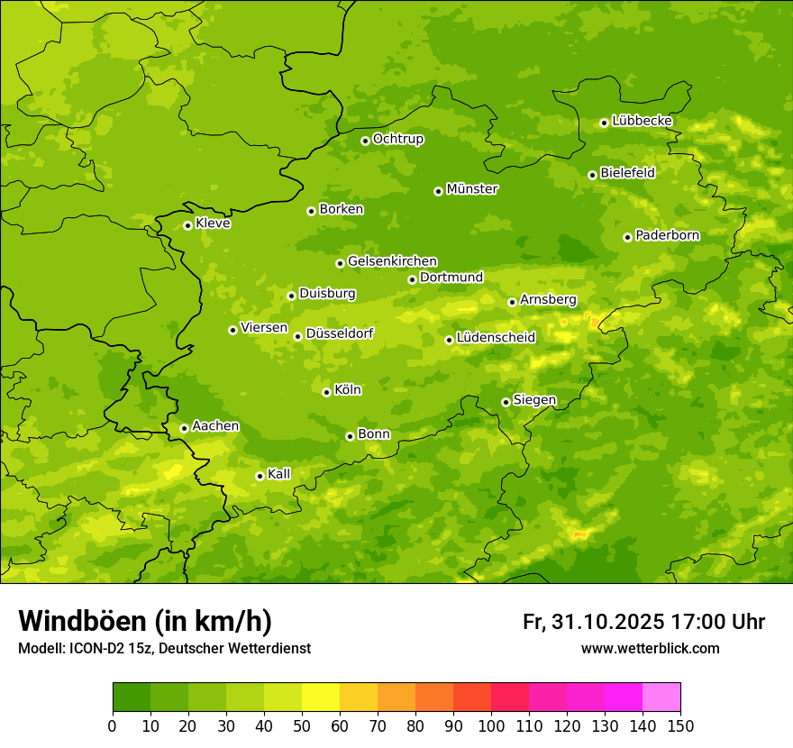 Modellkarten Windgeschwindigkeit Modellkarten Windgeschwindigkeit