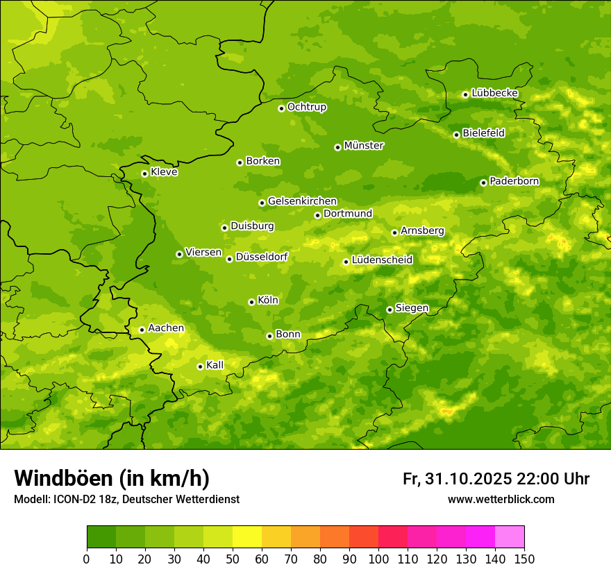 Modellkarten Windgeschwindigkeit Modellkarten Windgeschwindigkeit