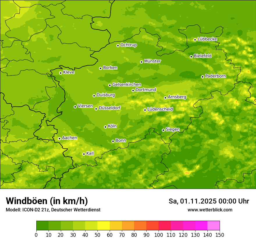 Modellkarten Windgeschwindigkeit Modellkarten Windgeschwindigkeit