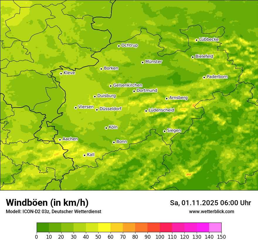 Modellkarten Windgeschwindigkeit Modellkarten Windgeschwindigkeit