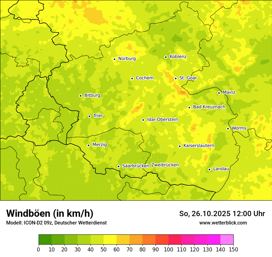 Modellkarten Windgeschwindigkeit Modellkarten Windgeschwindigkeit