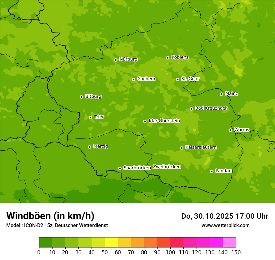Modellkarten Windgeschwindigkeit Modellkarten Windgeschwindigkeit