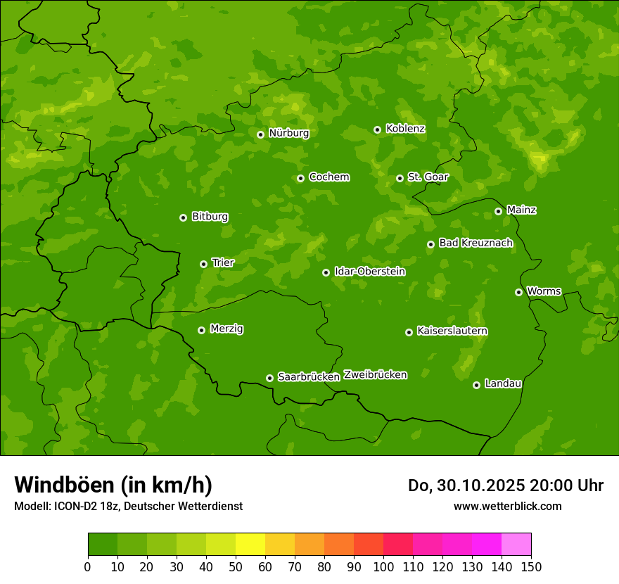 Modellkarten Windgeschwindigkeit Modellkarten Windgeschwindigkeit