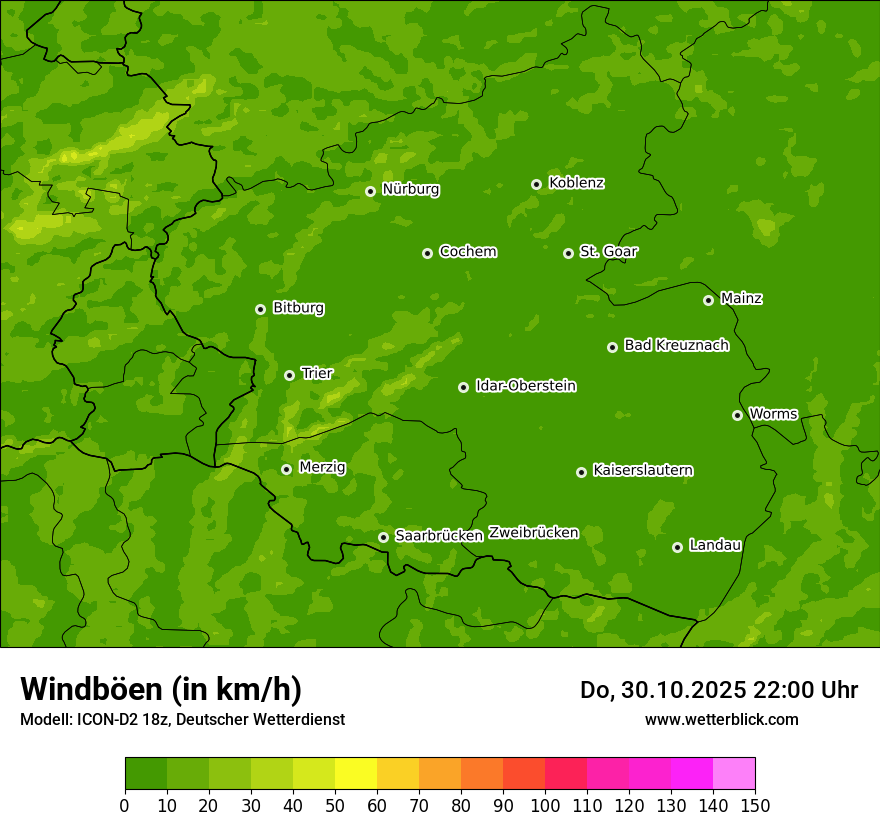 Modellkarten Windgeschwindigkeit Modellkarten Windgeschwindigkeit