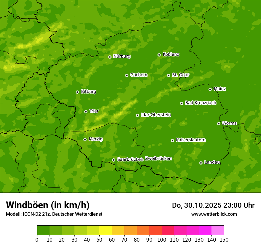 Modellkarten Windgeschwindigkeit Modellkarten Windgeschwindigkeit
