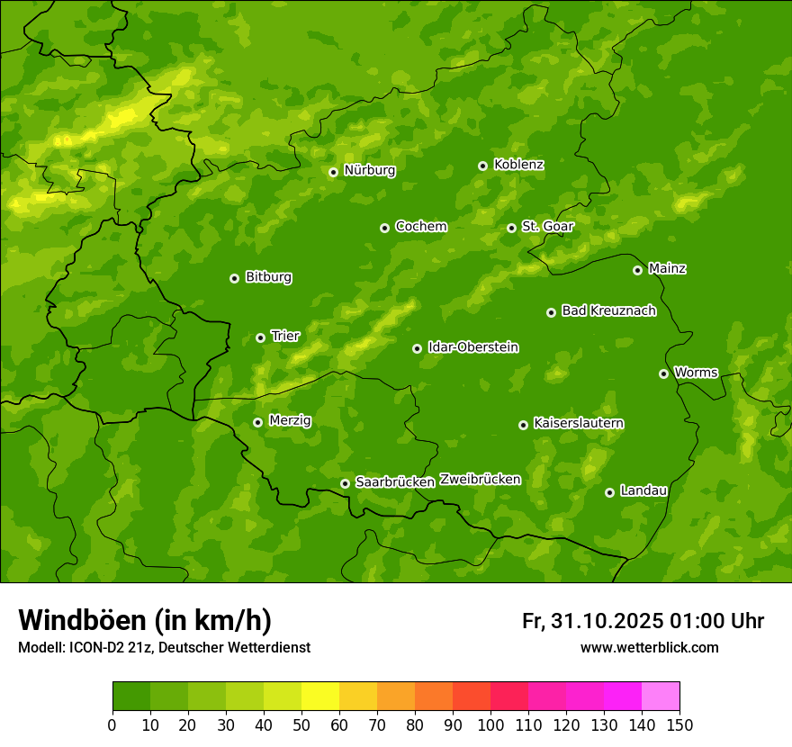 Modellkarten Windgeschwindigkeit Modellkarten Windgeschwindigkeit