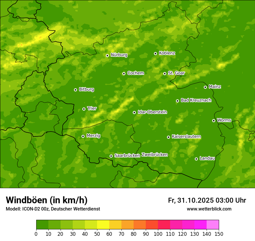 Modellkarten Windgeschwindigkeit Modellkarten Windgeschwindigkeit