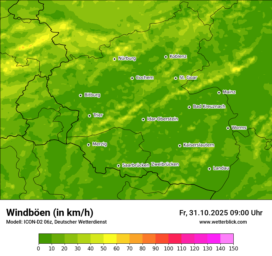 Modellkarten Windgeschwindigkeit Modellkarten Windgeschwindigkeit