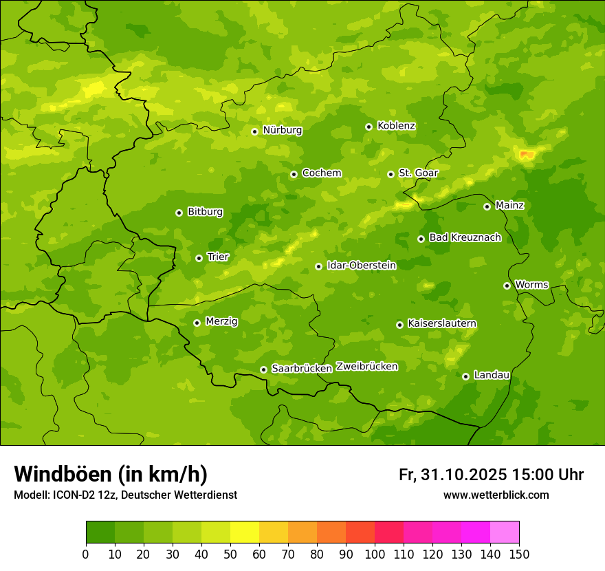 Modellkarten Windgeschwindigkeit Modellkarten Windgeschwindigkeit