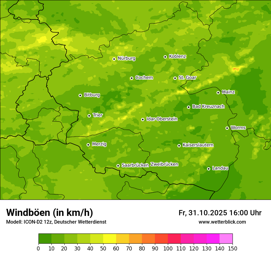 Modellkarten Windgeschwindigkeit Modellkarten Windgeschwindigkeit