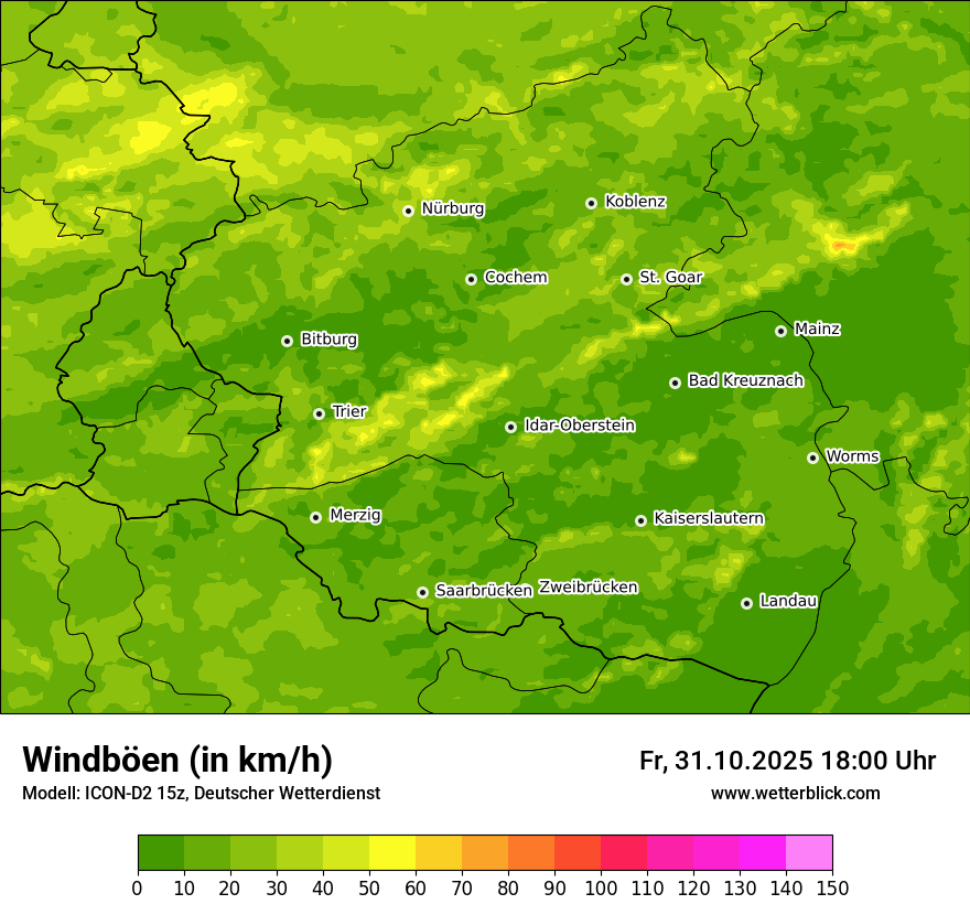 Modellkarten Windgeschwindigkeit Modellkarten Windgeschwindigkeit